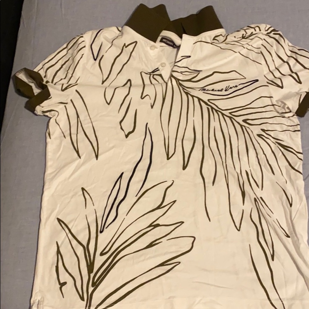 Brown and White Polo